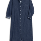 Maxi Shirtkleid Rory in Vintage Dark Wash