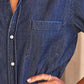 Maxi Shirtkleid Rory in Vintage Dark Wash