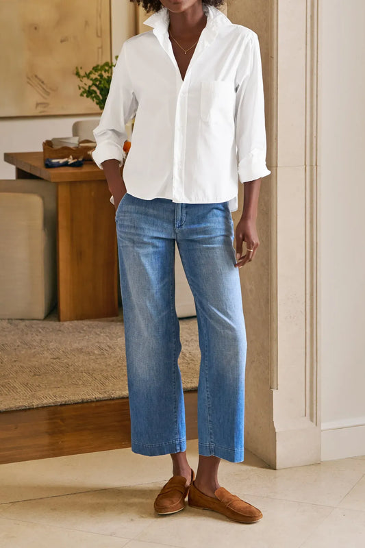 Shirt Silvio Untuckable Button-Up in White