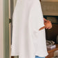 Sweater Capelet Olive in White