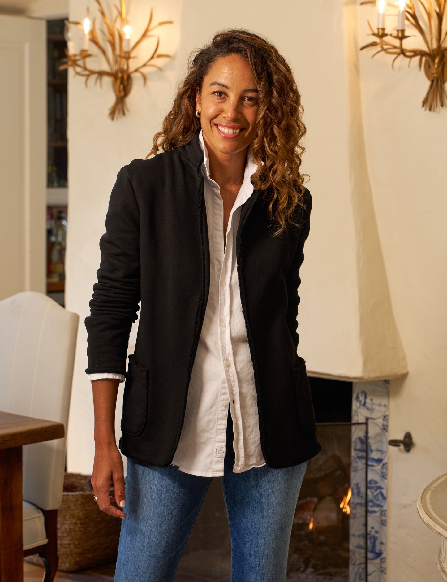 Sweat Shirt Blazer Dublin in Black