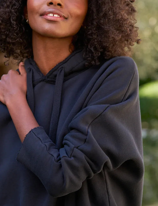 Sweat Hoodie Kane Capelet in Navy