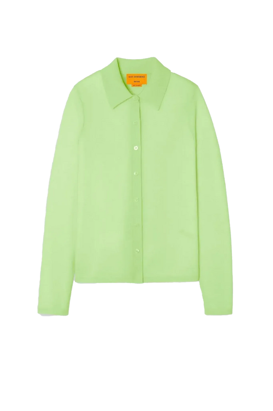 Cashmere Shirt Elle in Mint