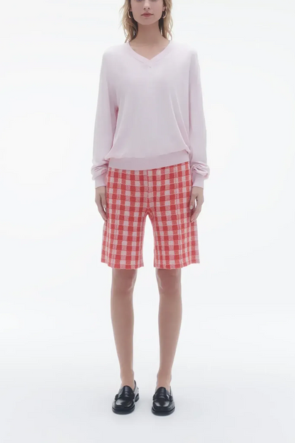 Pullover The V in Powder Pink