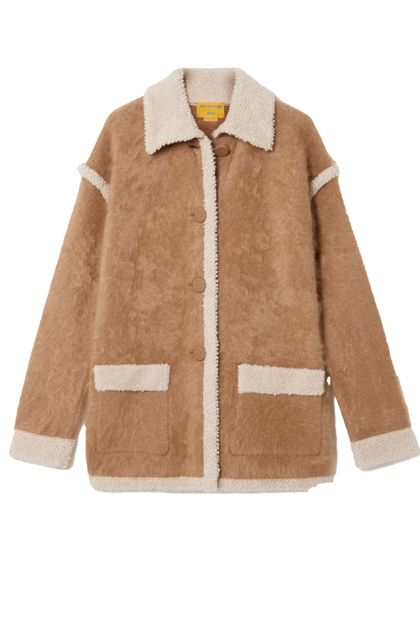 Cashmere Jacke Grizzly in Almond-Oatmeal