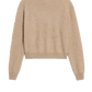 Cashmere Pullover Grizzly Crew in Taupe
