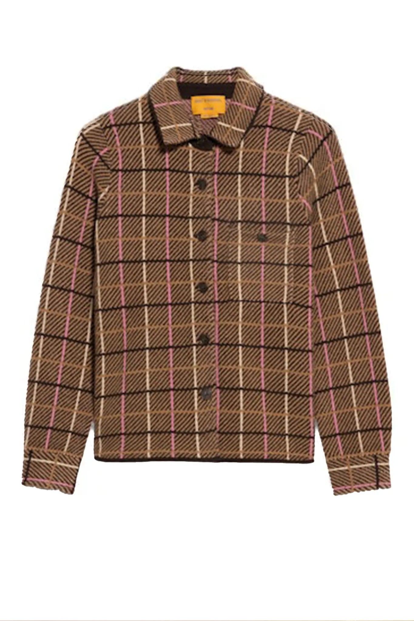 Cashmere Strickshirt  Dylan in Burnt Cocoa Combo