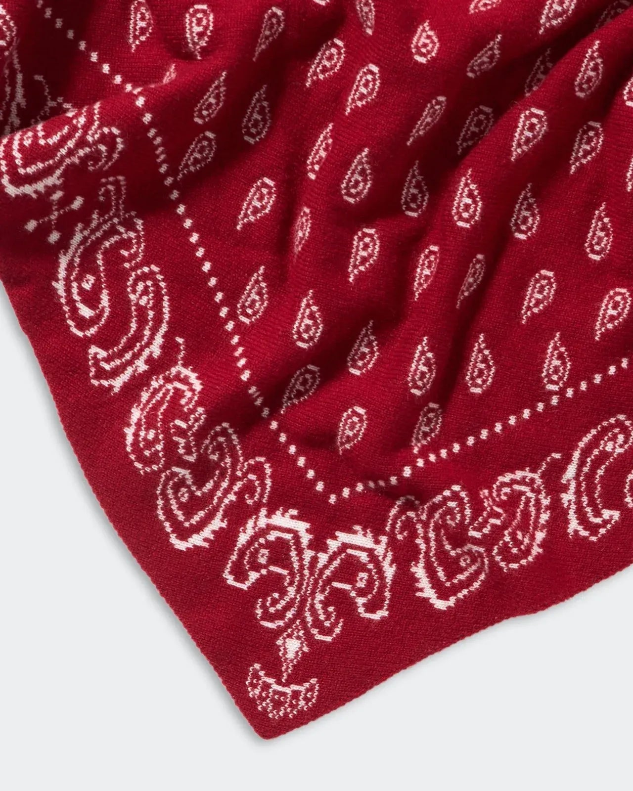 Cashmere Tuch The Wild Rag in Ruby Cream