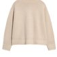 Pullover Tipped Cozy Turtleneck  in Sandstone/Cream