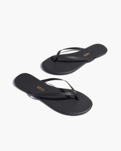 Flip-Flops Lily Solids in Washed Black