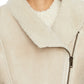 Shearlingjacke Blondine in Ecru