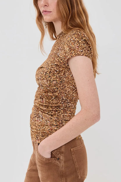 T-Shirt Maelie in Ochre