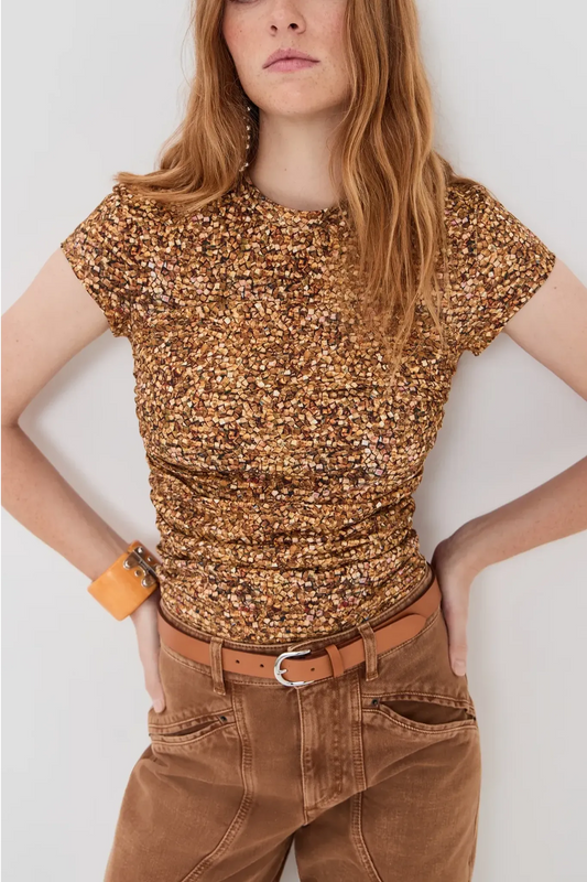T-Shirt Maelie in Ochre