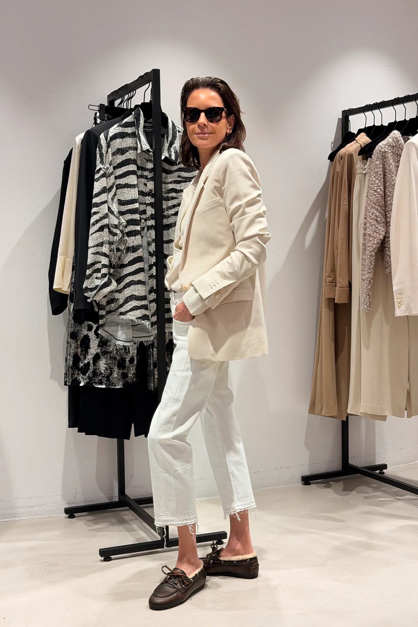 Blazer Feray in Ecru