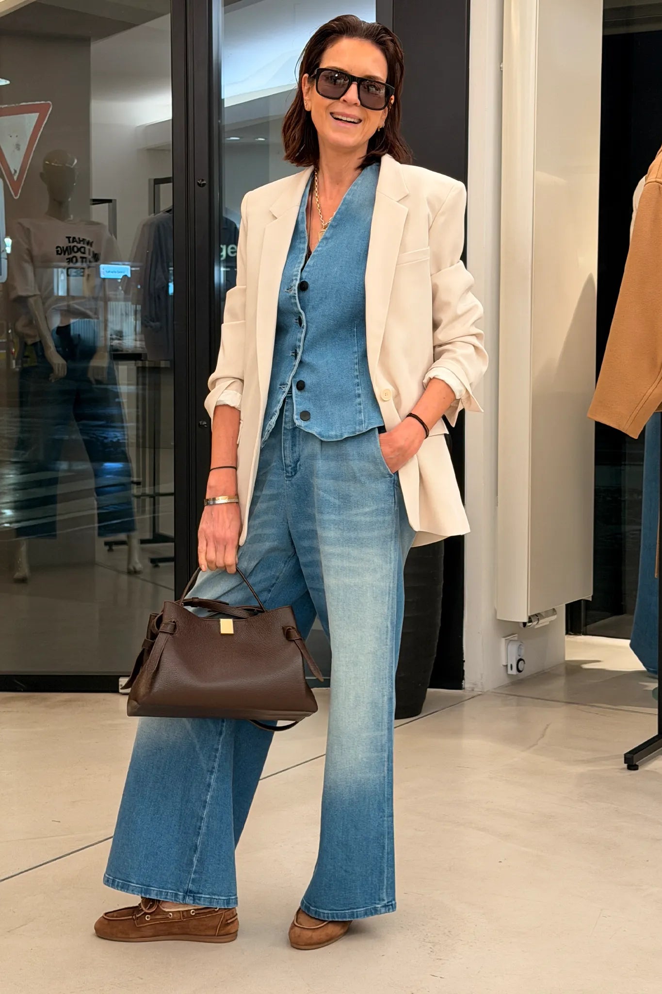 Blazer Feray in Ecru