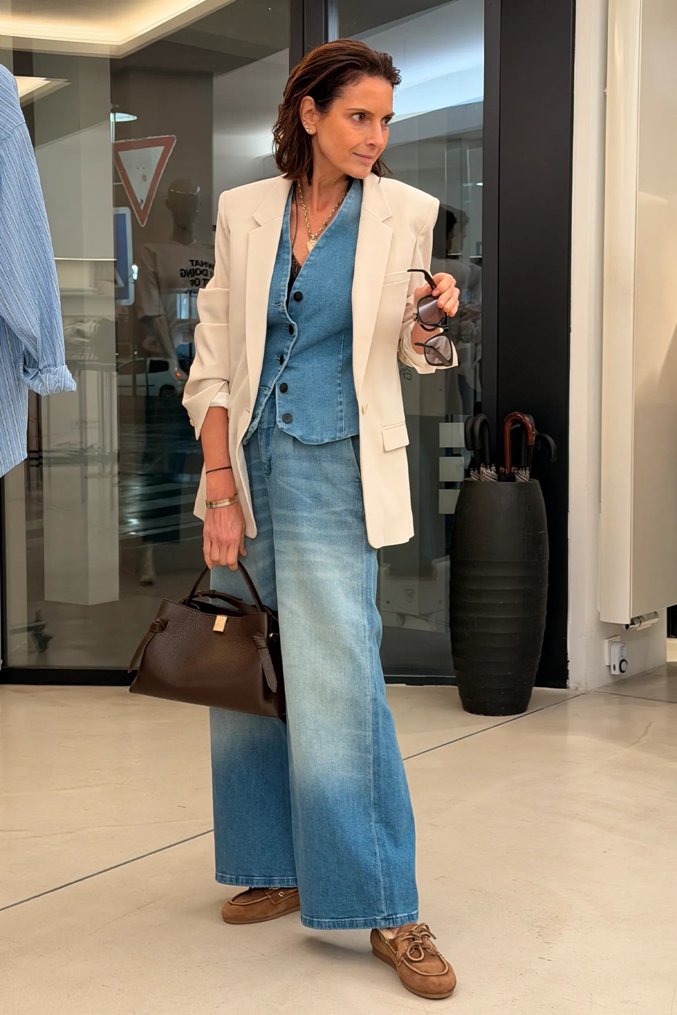 Blazer Feray in Ecru