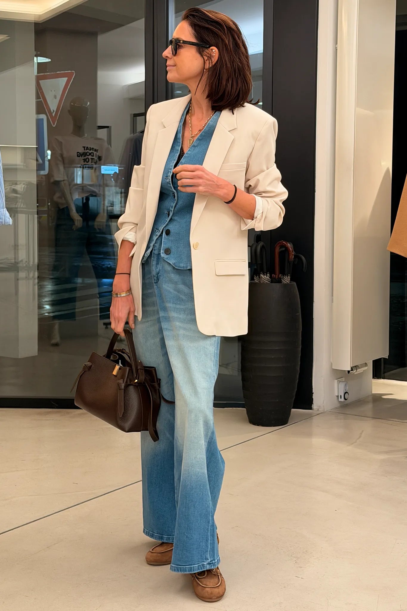 Blazer Feray in Ecru