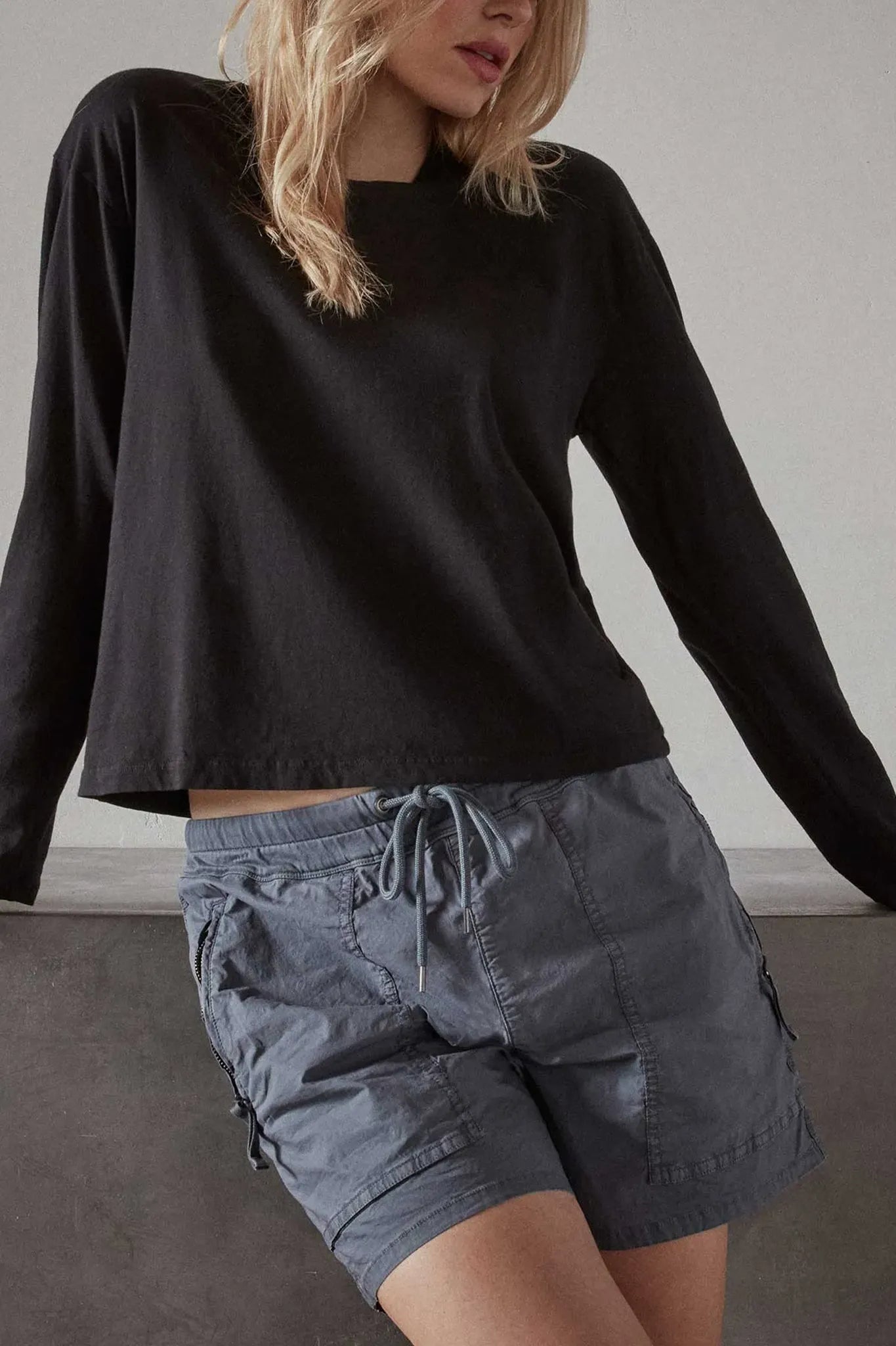 Longsleeve Boxy in Black