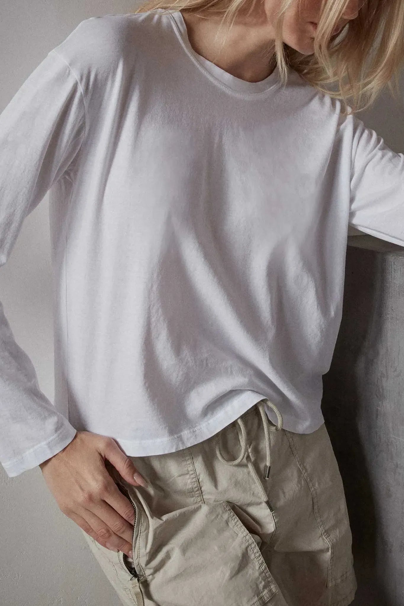 Longsleeve Boxy in White