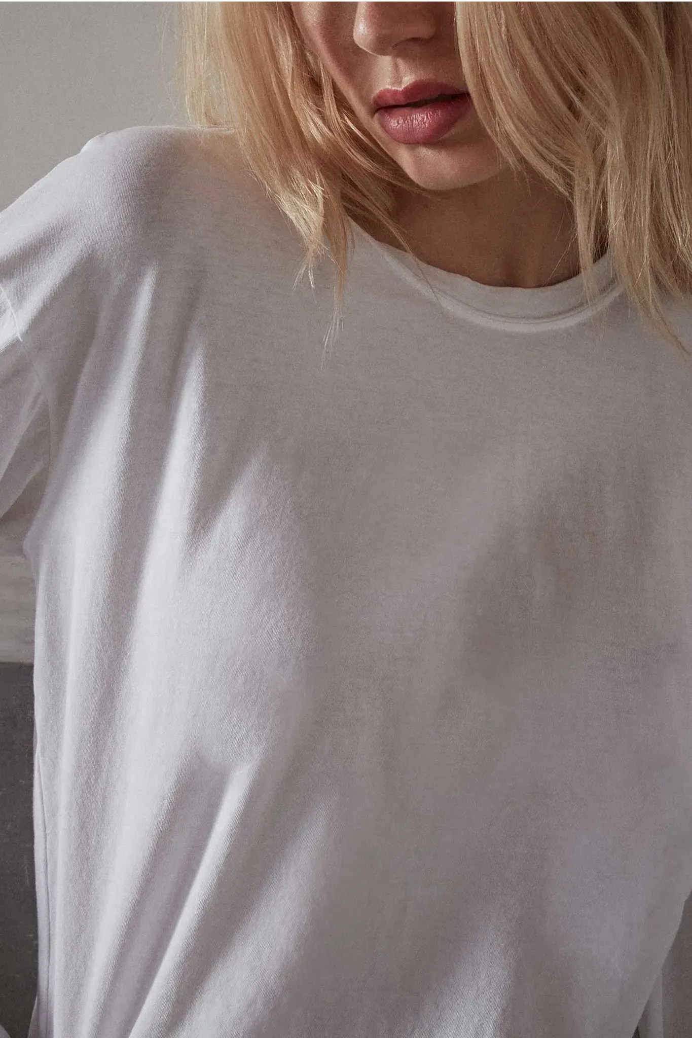 Longsleeve Boxy in White