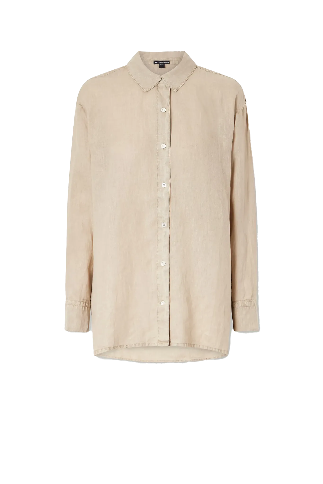 Shirt Linen in Light Khaki
