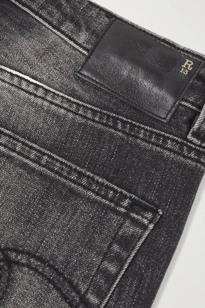 Jeans Joan Kick Flare in Kennet Black Stretch