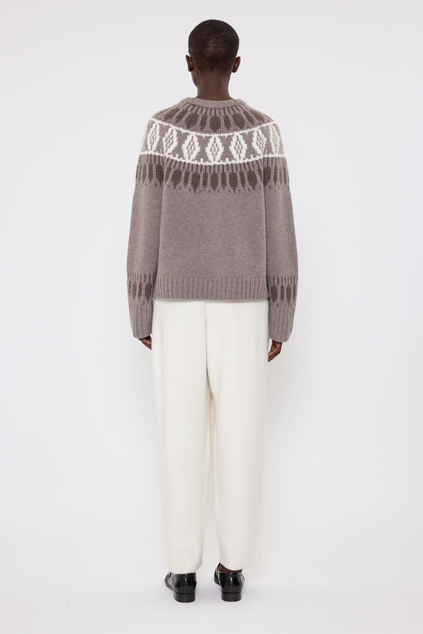 Pullover Jackson in Ivory/Mushroom