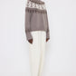 Pullover Jackson in Ivory/Mushroom