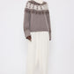 Pullover Jackson in Ivory/Mushroom