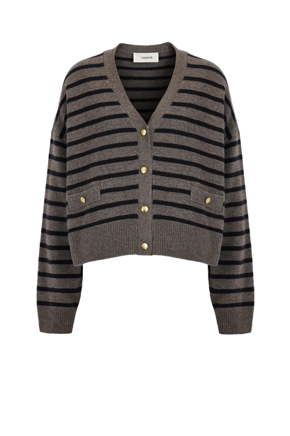 Cardigan Ramatuelle in Nougat-Navy