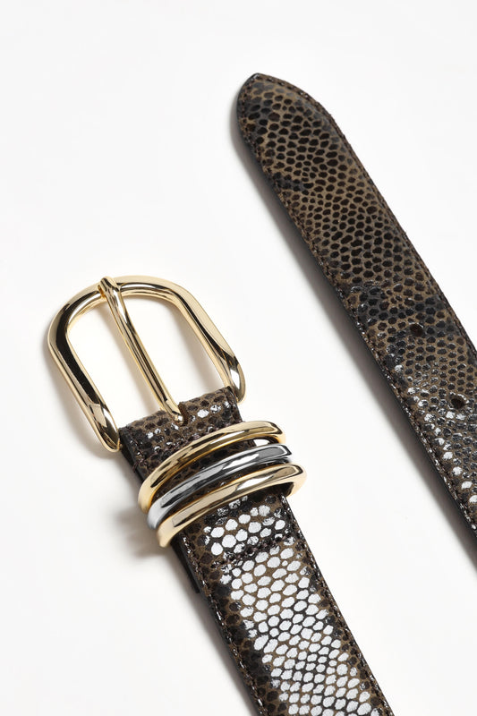 Gürtel Velin in Brown Snake