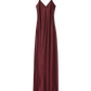 Kleid Cami Silk Gown in Claret