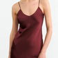 Kleid Cami Silk Gown in Claret