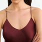 Kleid Cami Silk Gown in Claret
