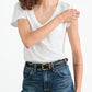 T-Shirt Carol V-Neck in White