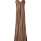 Kleid Cami Silk Gown in Taupe