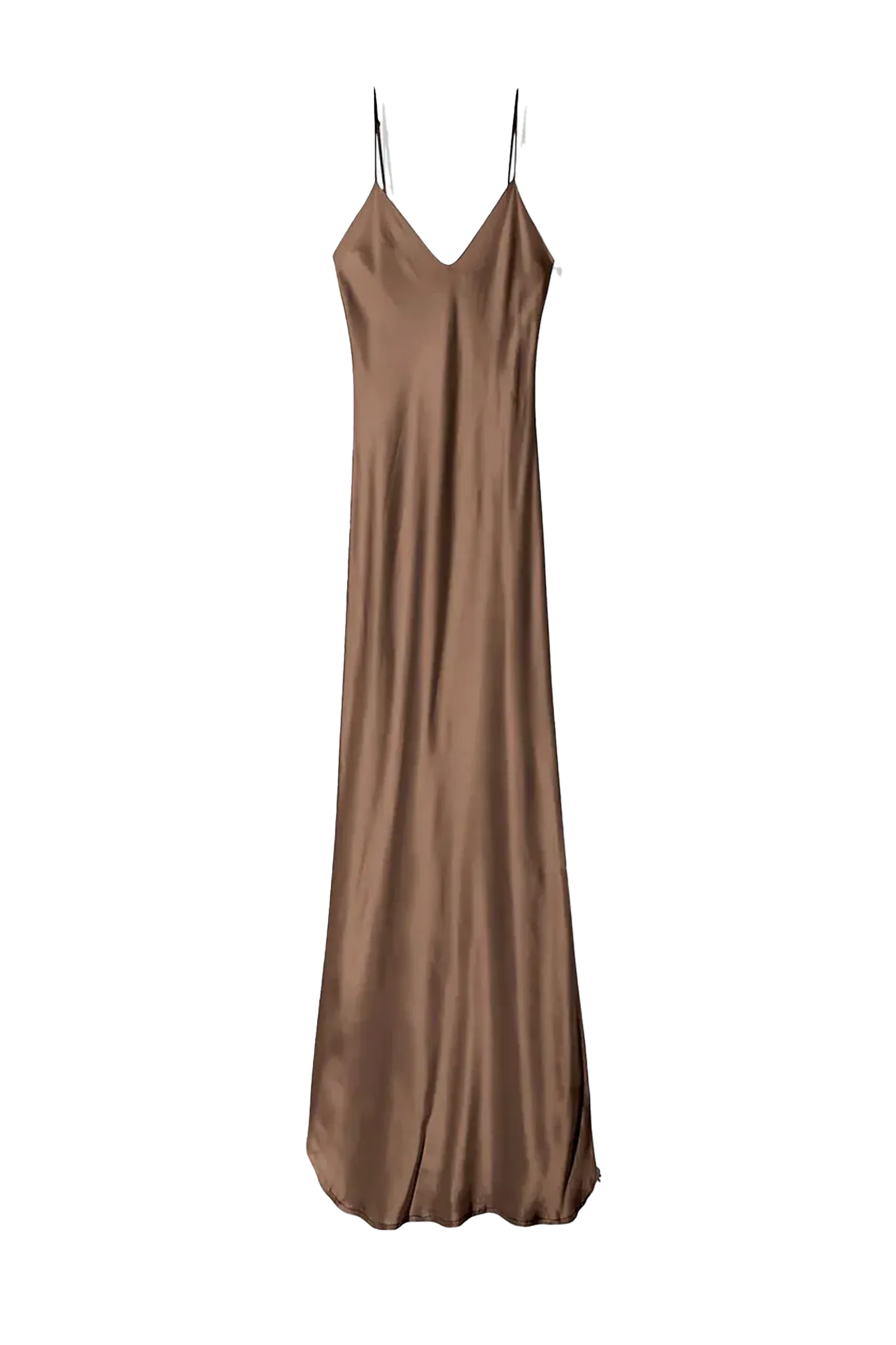 Kleid Cami Silk Gown in Taupe