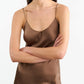 Kleid Cami Silk Gown in Taupe