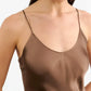 Kleid Cami Silk Gown in Taupe