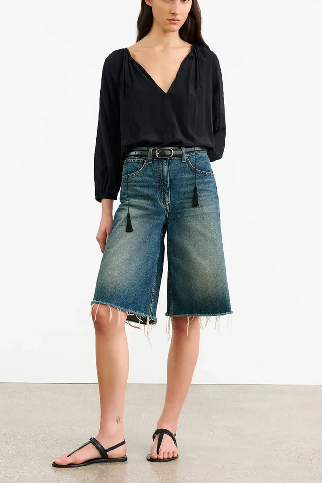 Jeans Short Alona in Simon Wash