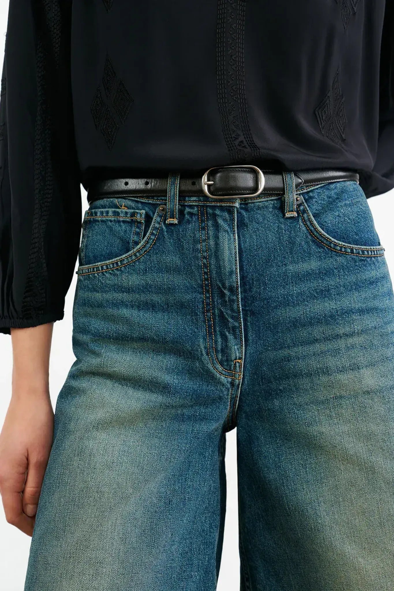 Jeans Short Alona in Simon Wash