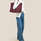 Handtasche St Barths Large Tote in Bordeaux