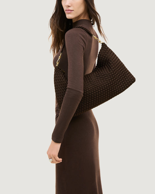 Tasche Porto Half-Moon Medium in Chocolate