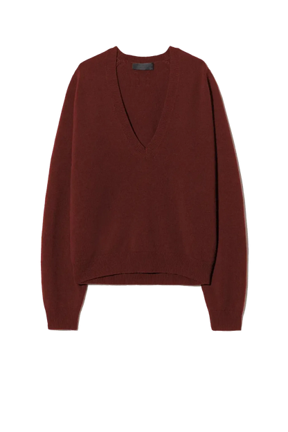 Pullover Feron in Dark Rust