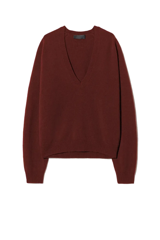 Pullover Feron in Dark Rust