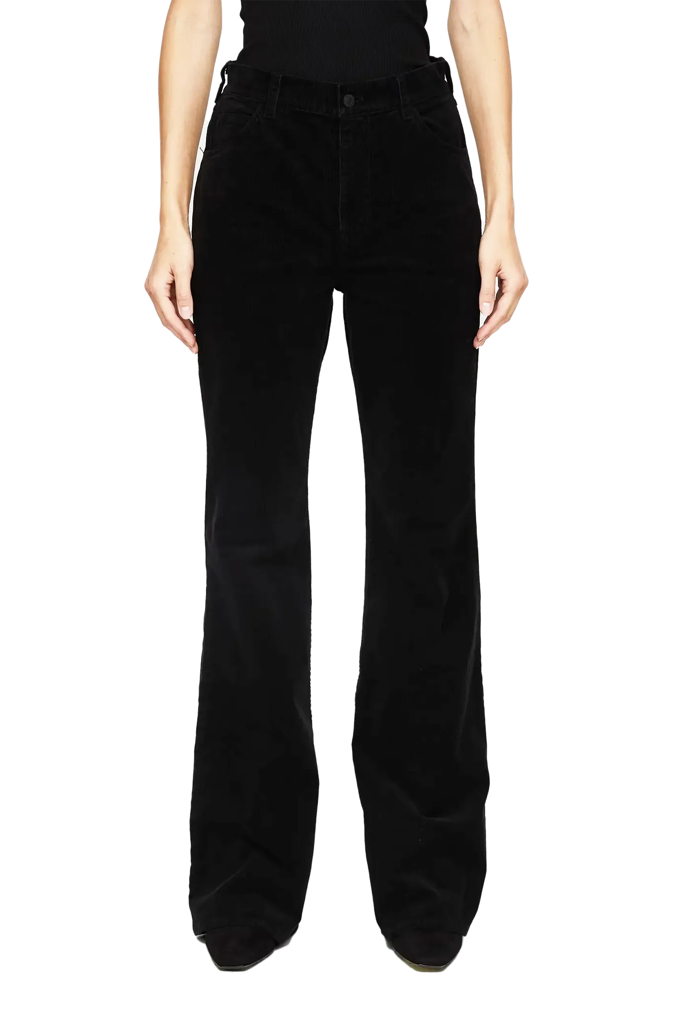 Hose Roe Corduroy Pant in Jet Black