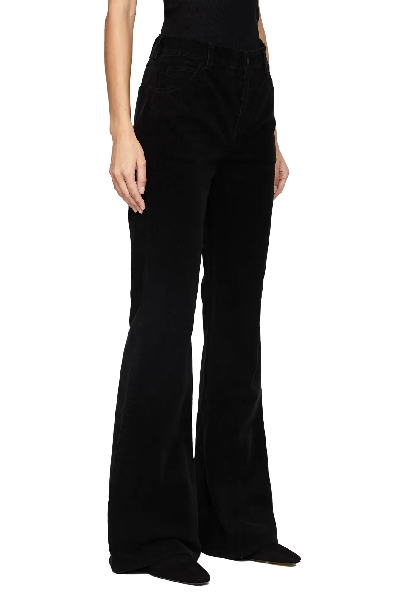 Hose Roe Corduroy Pant in Jet Black