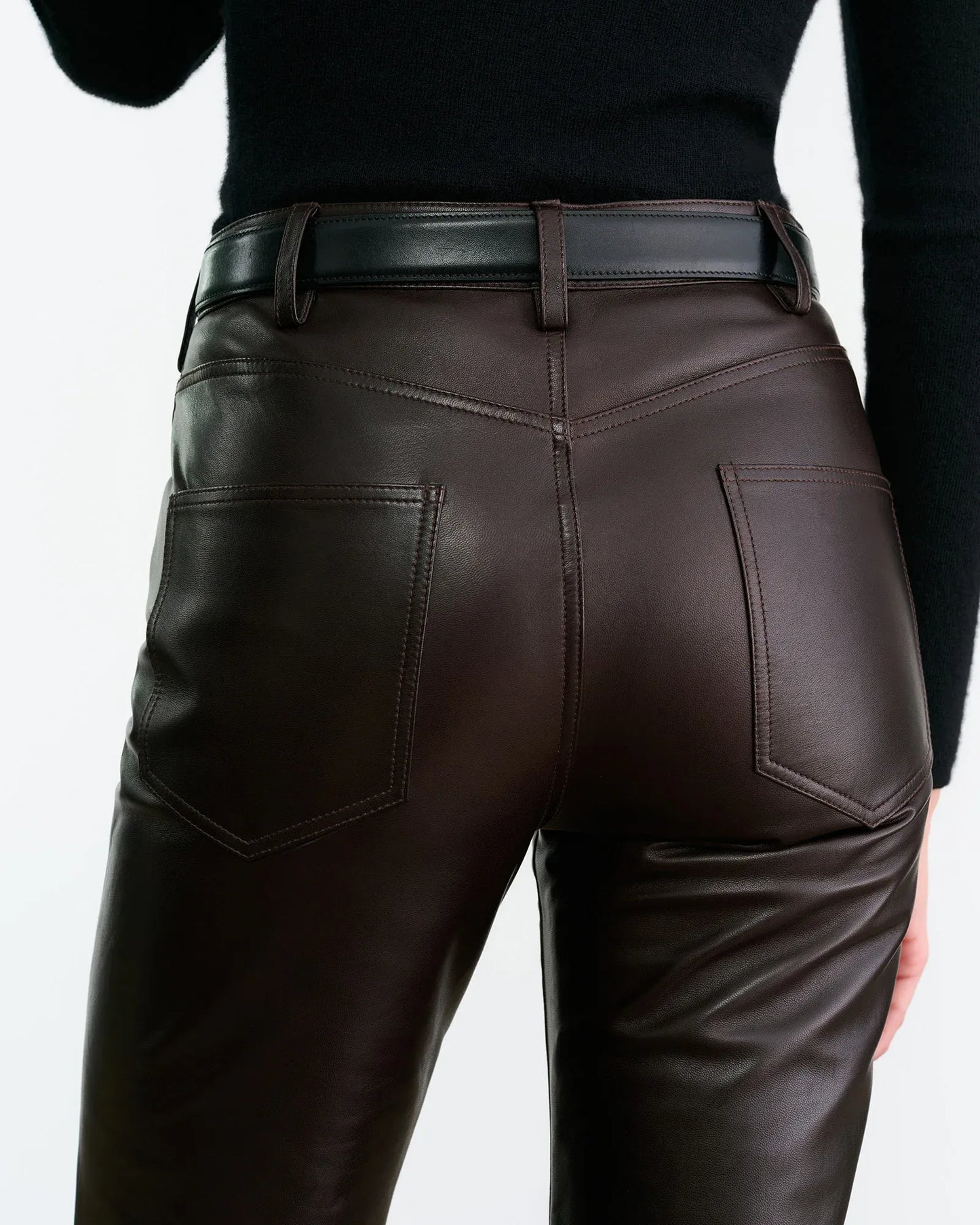 Lederhose Joan in Espresso