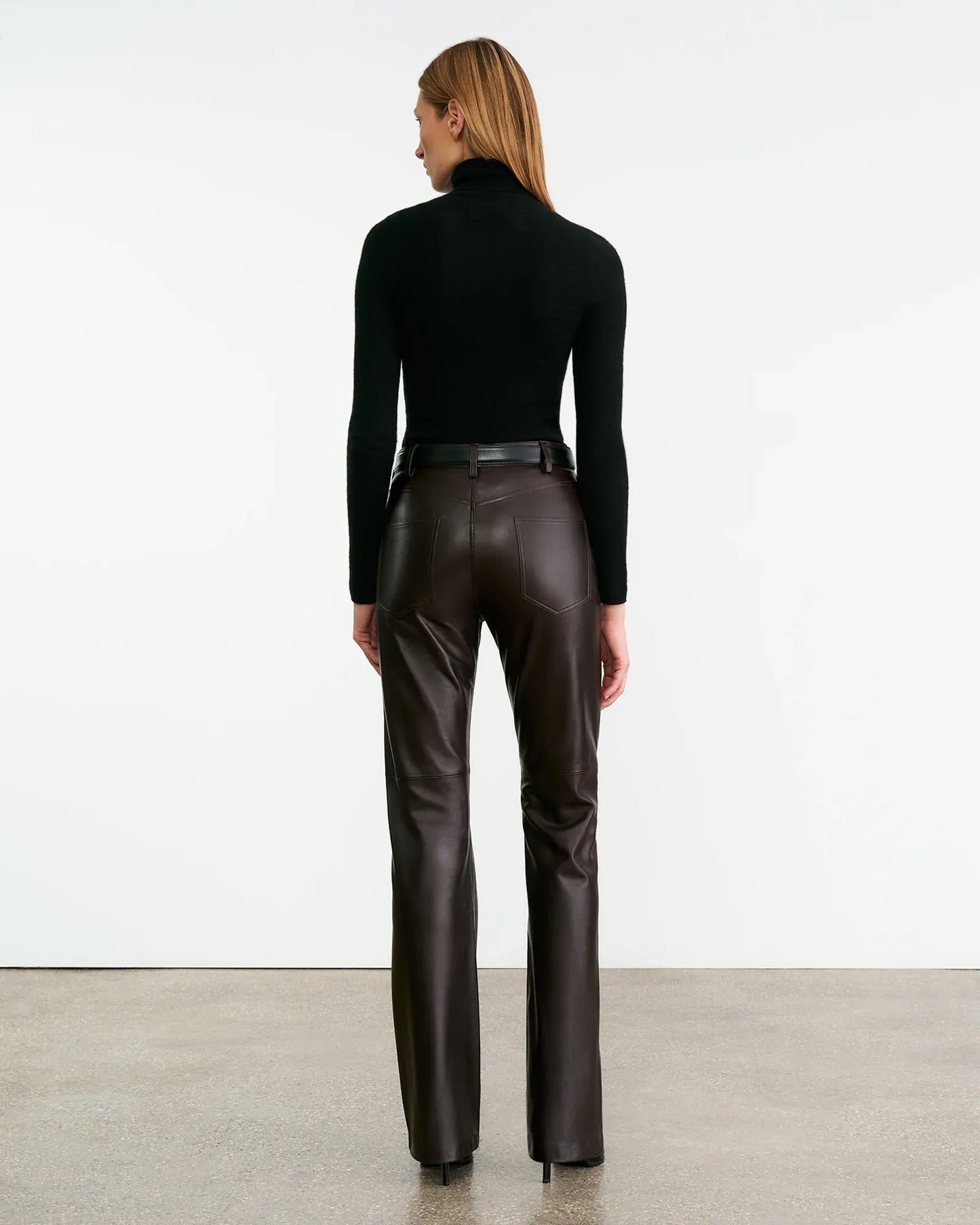 Lederhose Joan in Espresso