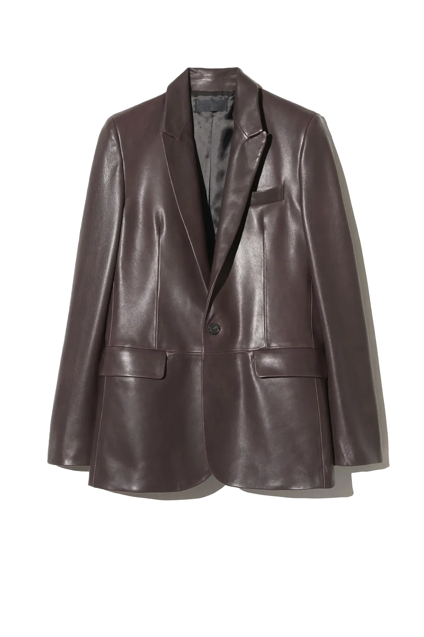 Jacke Belmonde Leather Tailored in Bordeaux